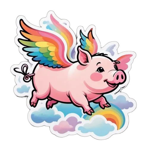 Flying Pig Magnet