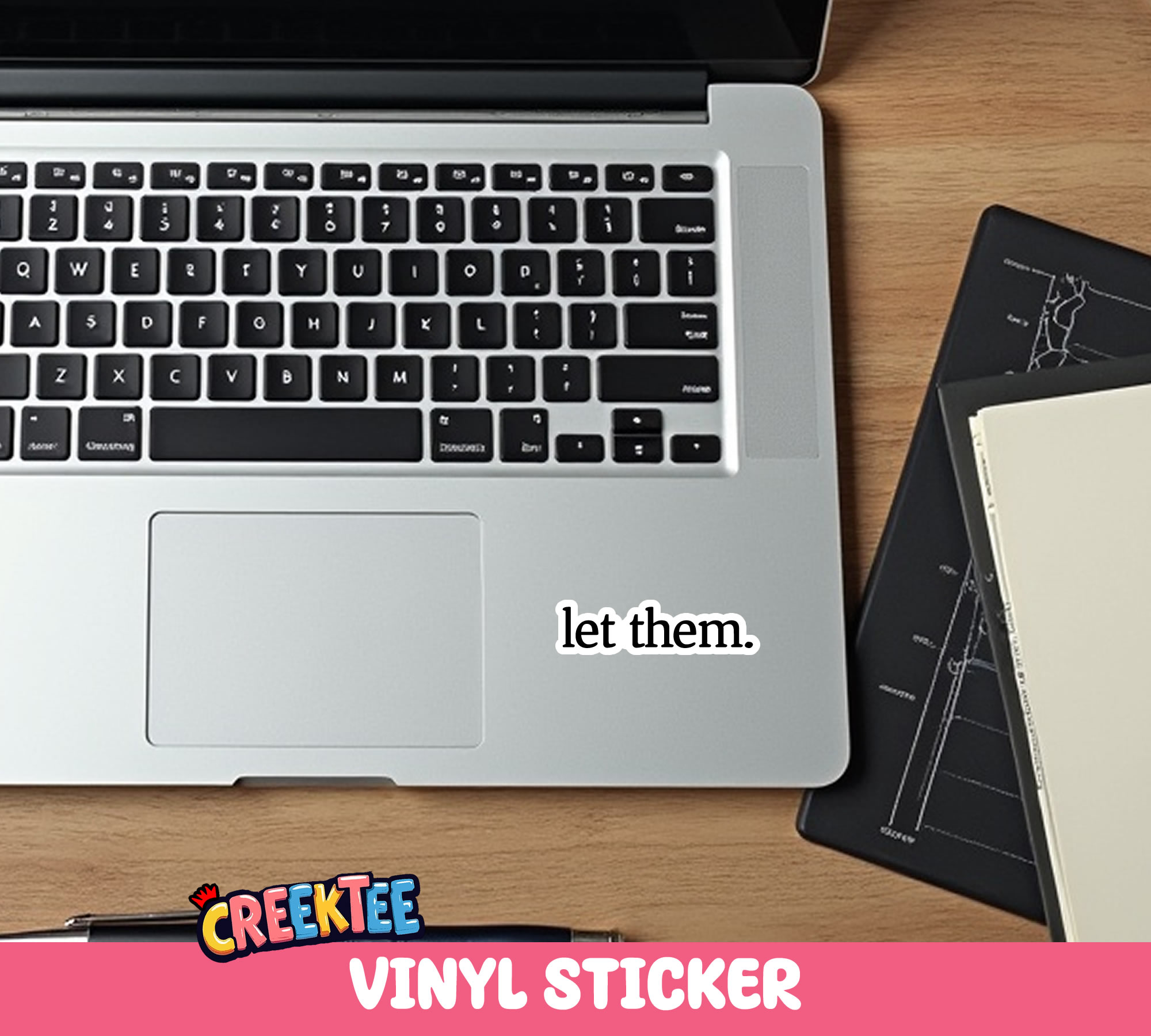 let them Die Cut Vinyl Sticker  Window Cling or Magnet with Laminate Coating in Various Sizes